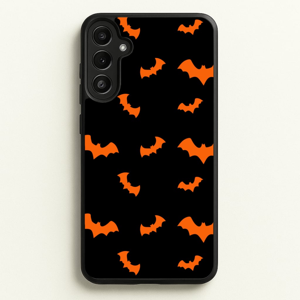 Orange Bat Phone Case