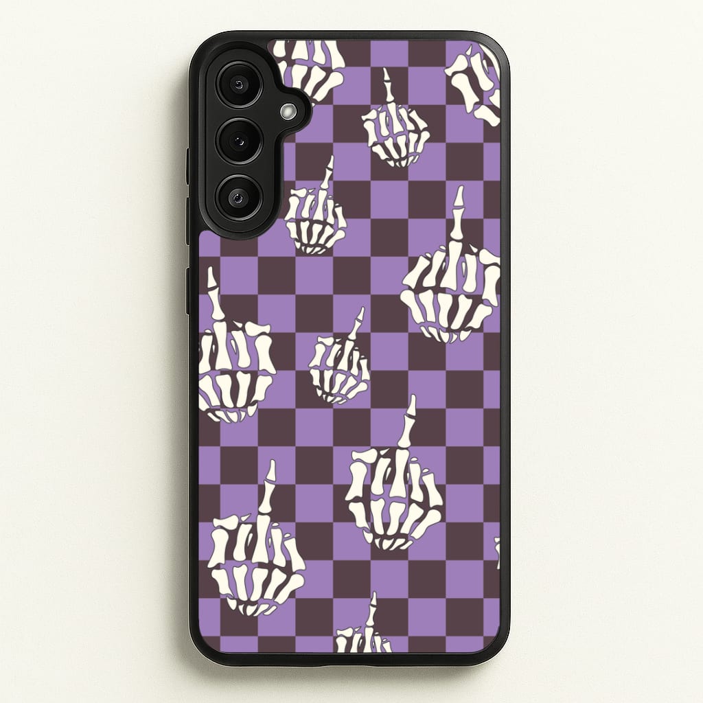 Purple Middle Finger Phone Case