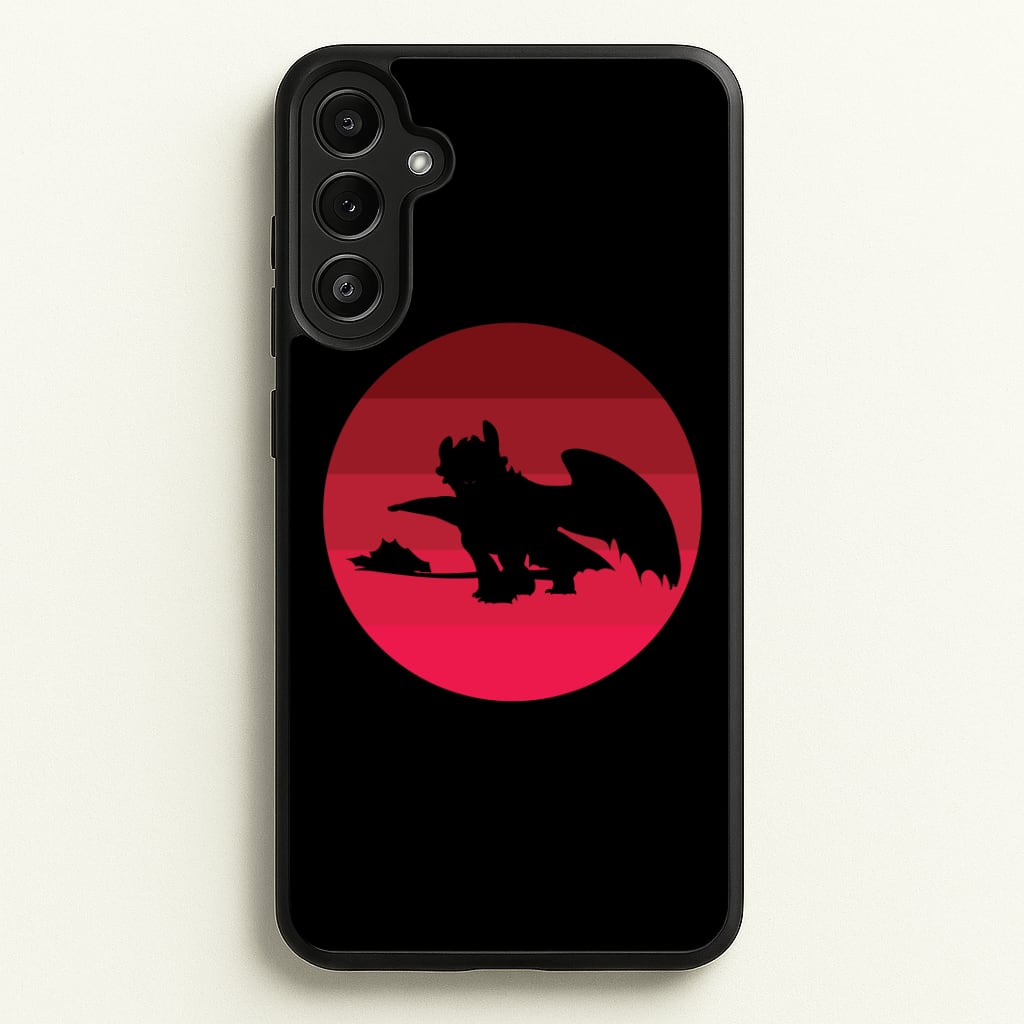 Red Sunset Dragon Phone Case