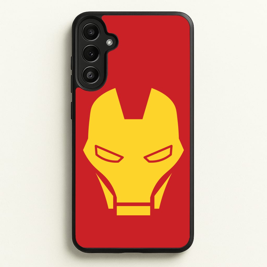 Red Robot Super Hero Face Phone Case