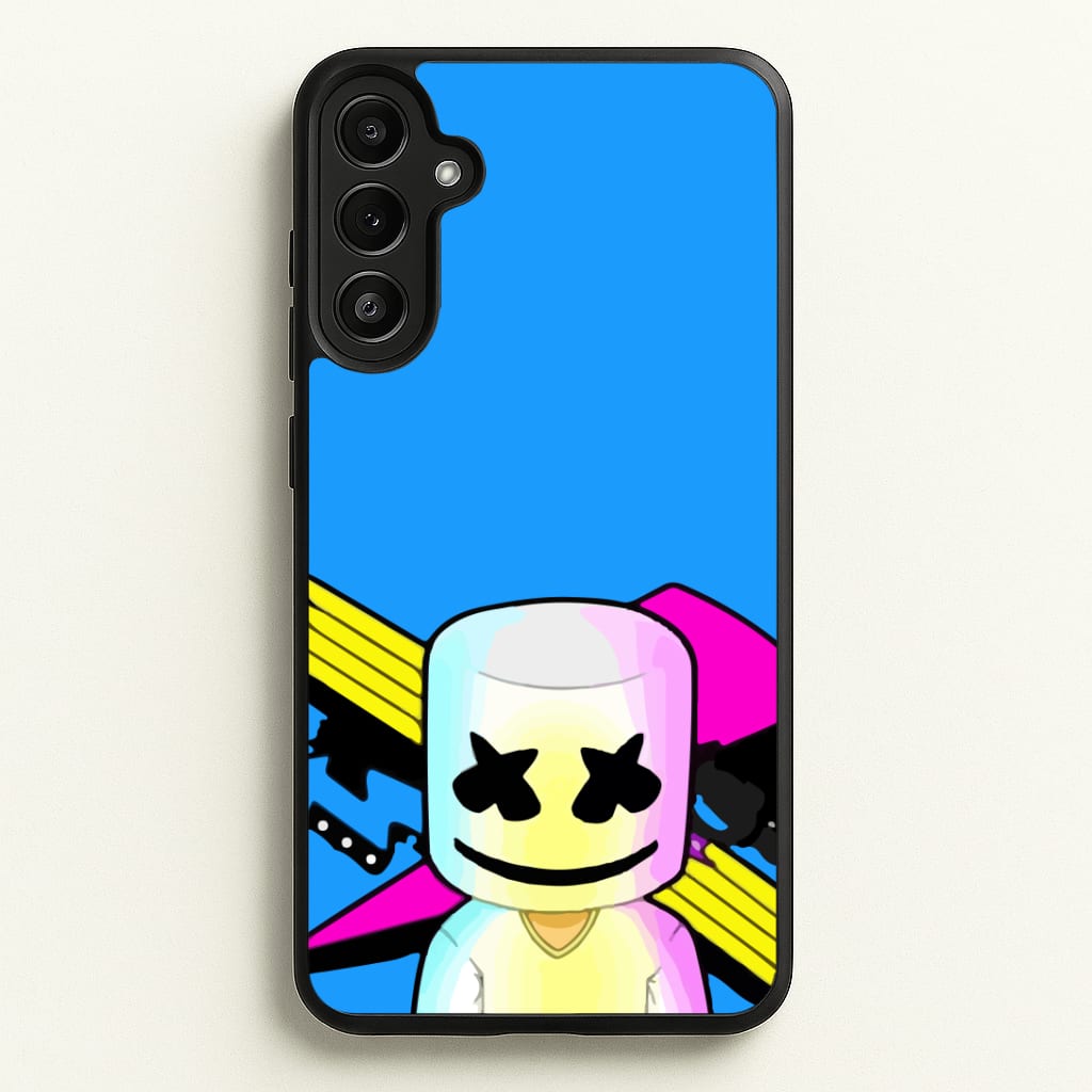 Neon Logo White Helmet DJ Phone Case