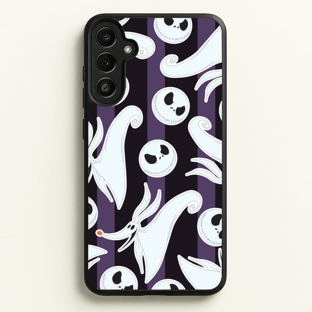Skeleton Dog And Face Pattern Phone Case