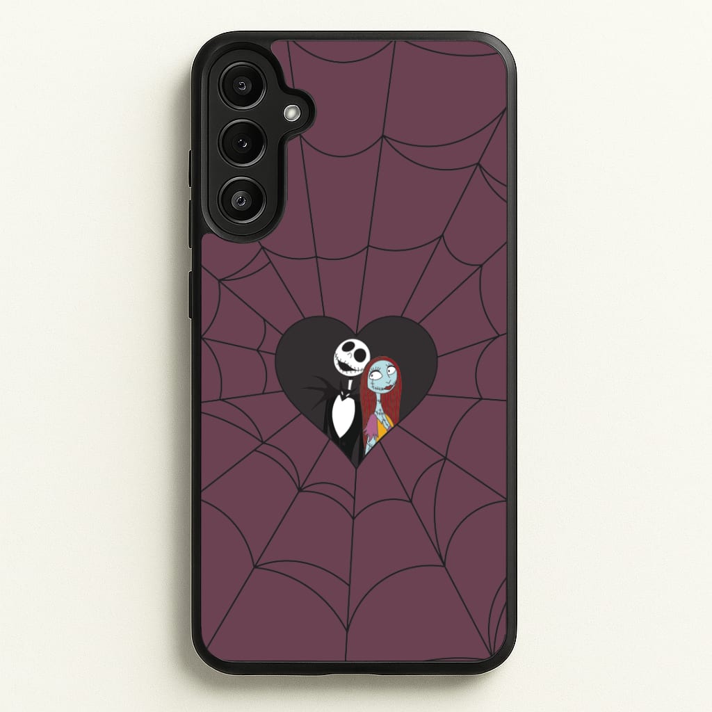 J And S Cobweb Heart Phone Case
