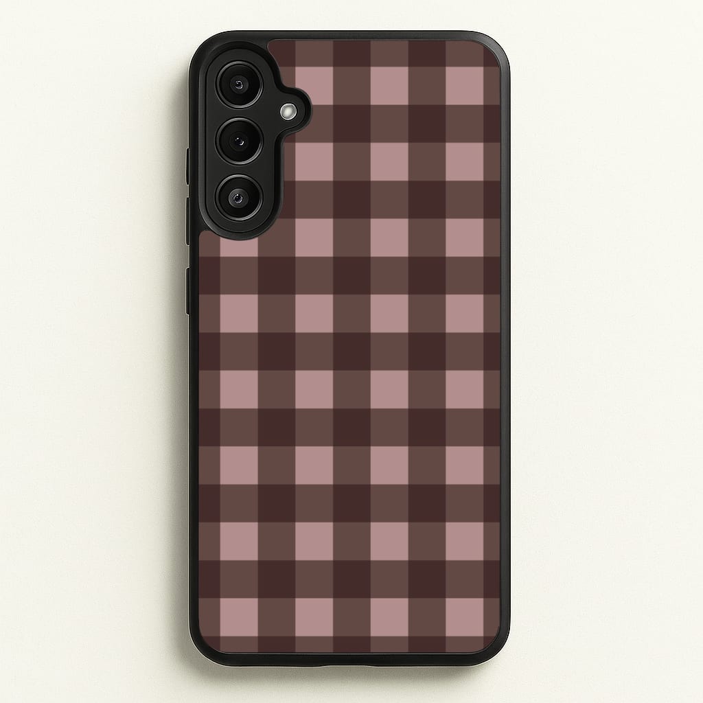 Chocolate Gingham Phone Case