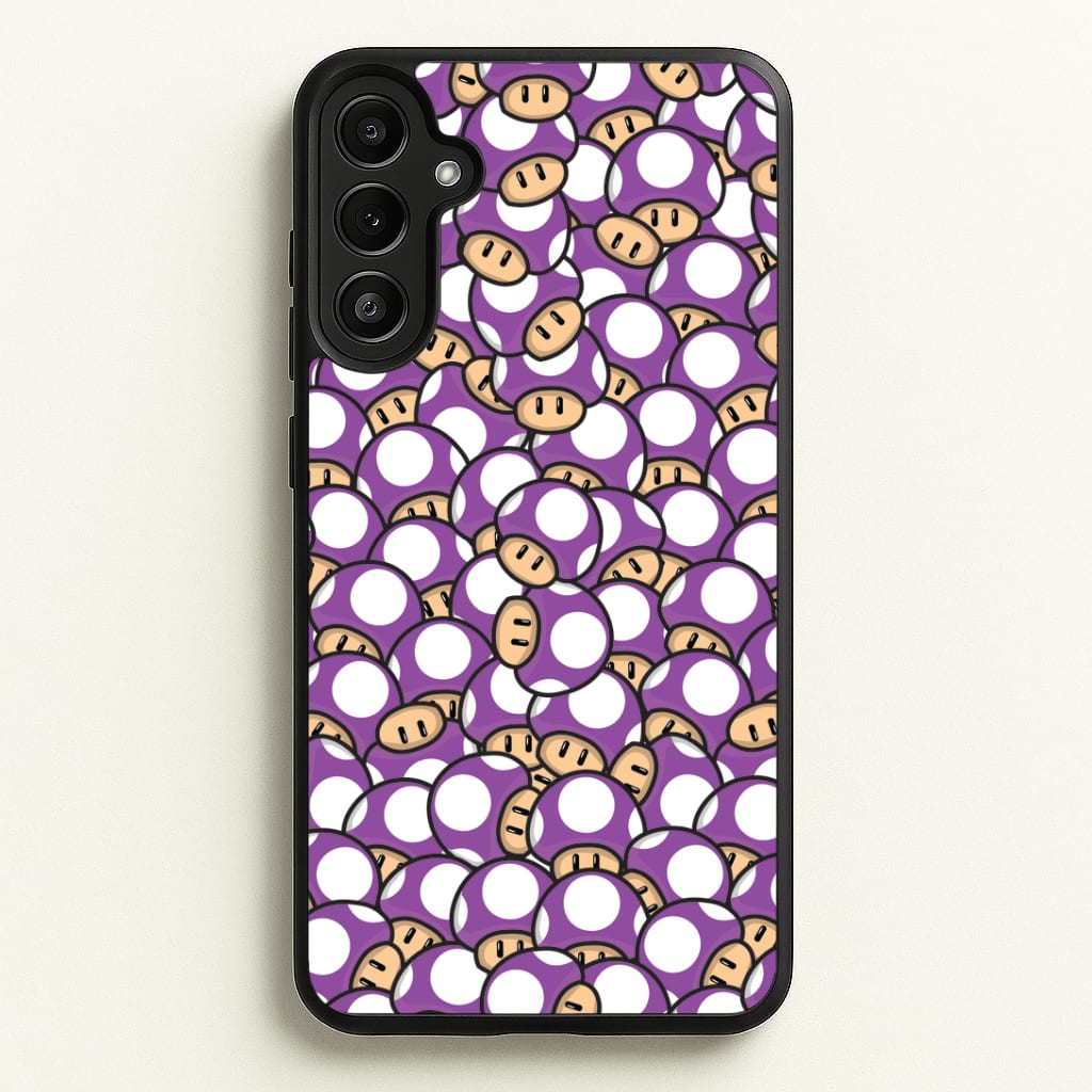 Mushroom Pattern - Purple Phone Case