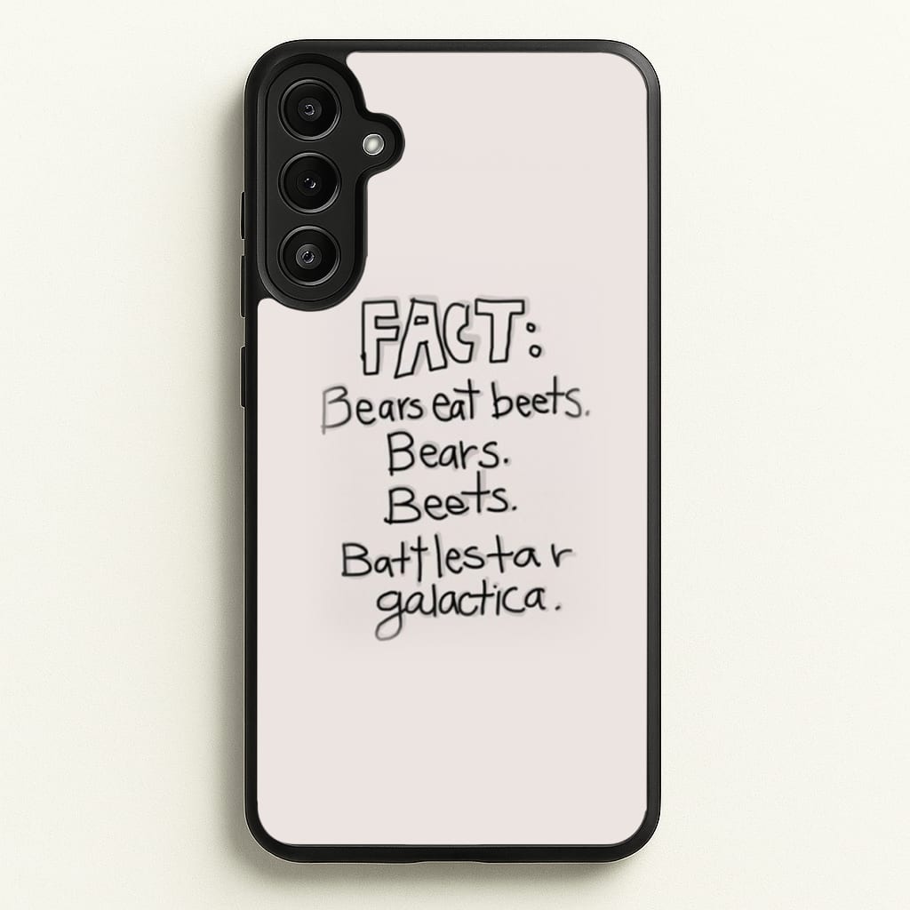 Fact - Bears Eat Beets - Bears, Beets, Battlestar Galactica Phone Case
