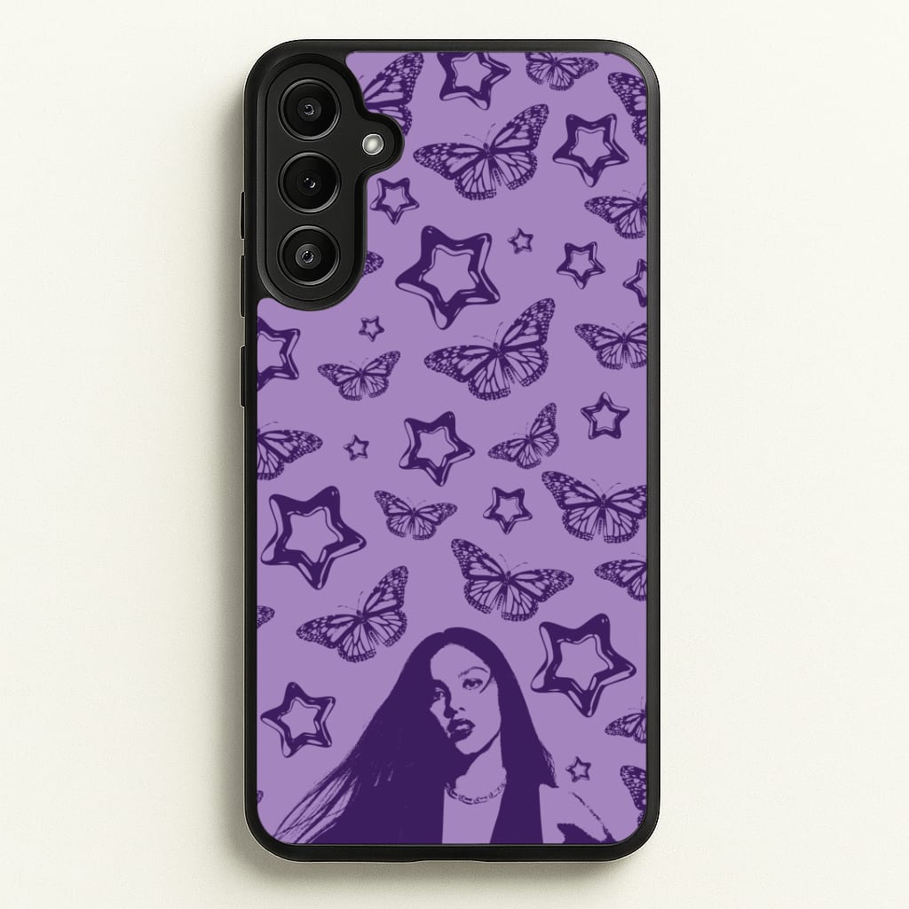 Stars And Butterflies Pattern Phone Case