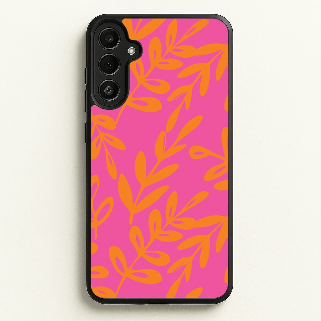 Pink & Orange Leaves - Foliage Phone Case
