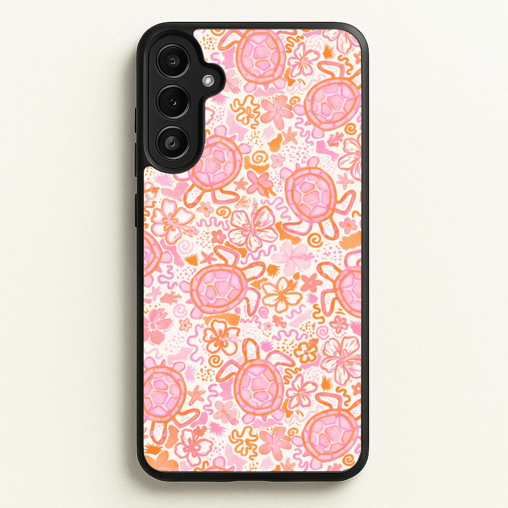 Coral Turtle Doodles Phone Case