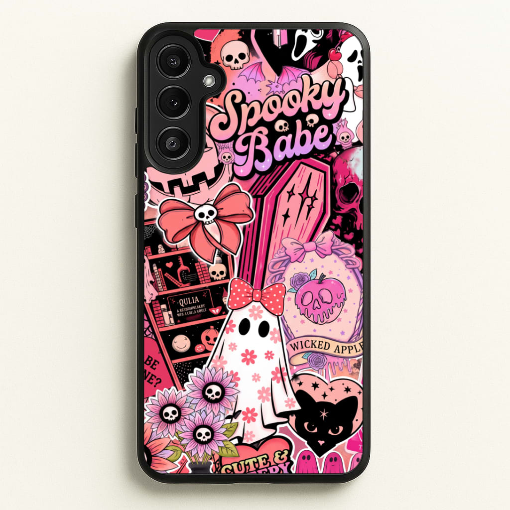 Spooky Babe Sticker Collage Phone Case