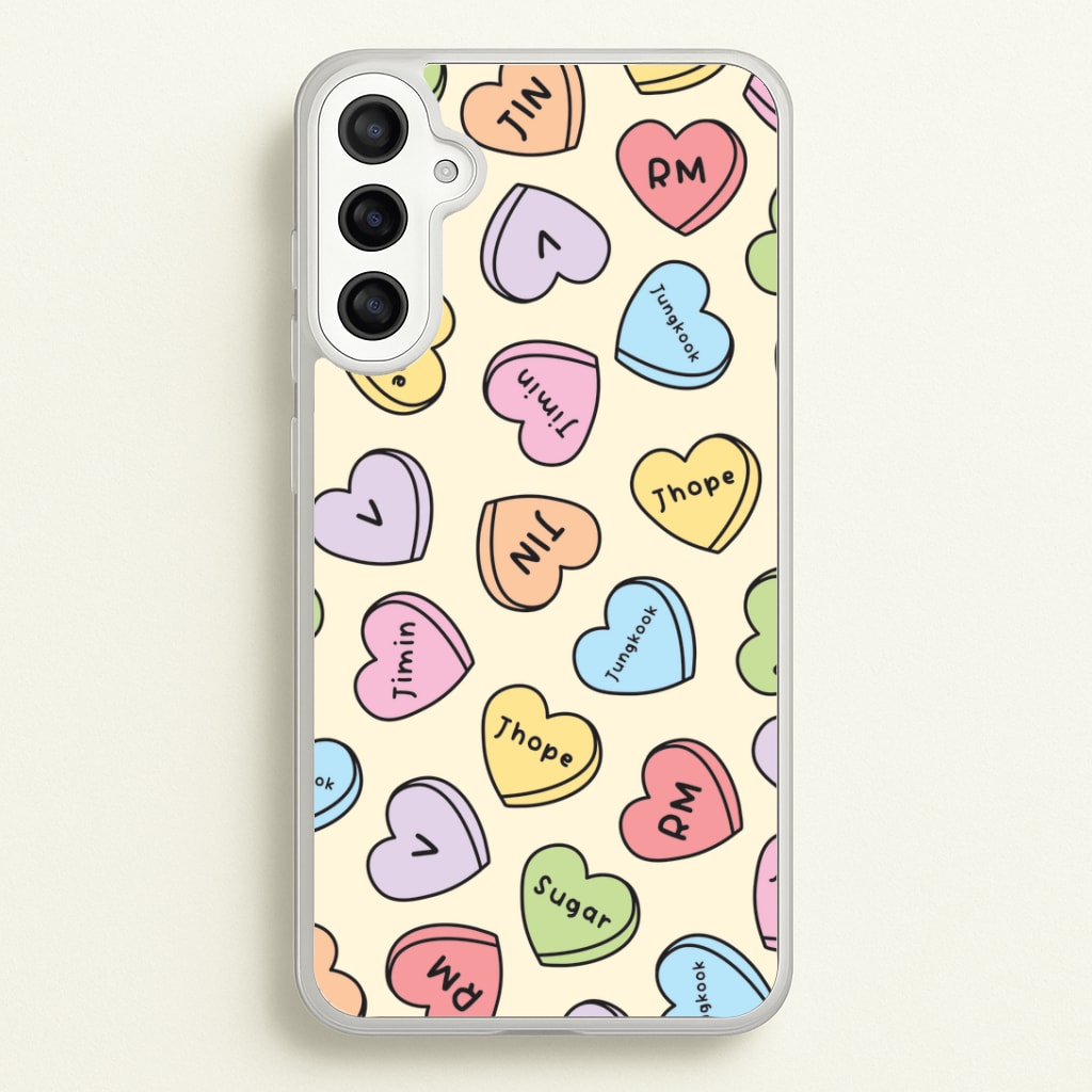 K-Pop Band Members Love Hearts Pattern Phone Case