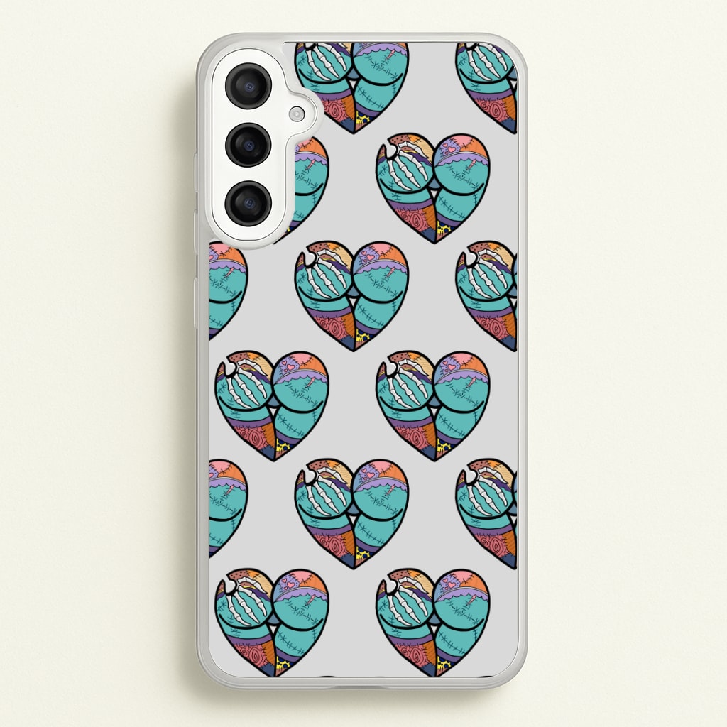 Sally And Jack Heart Pattern - TNBC Phone Case