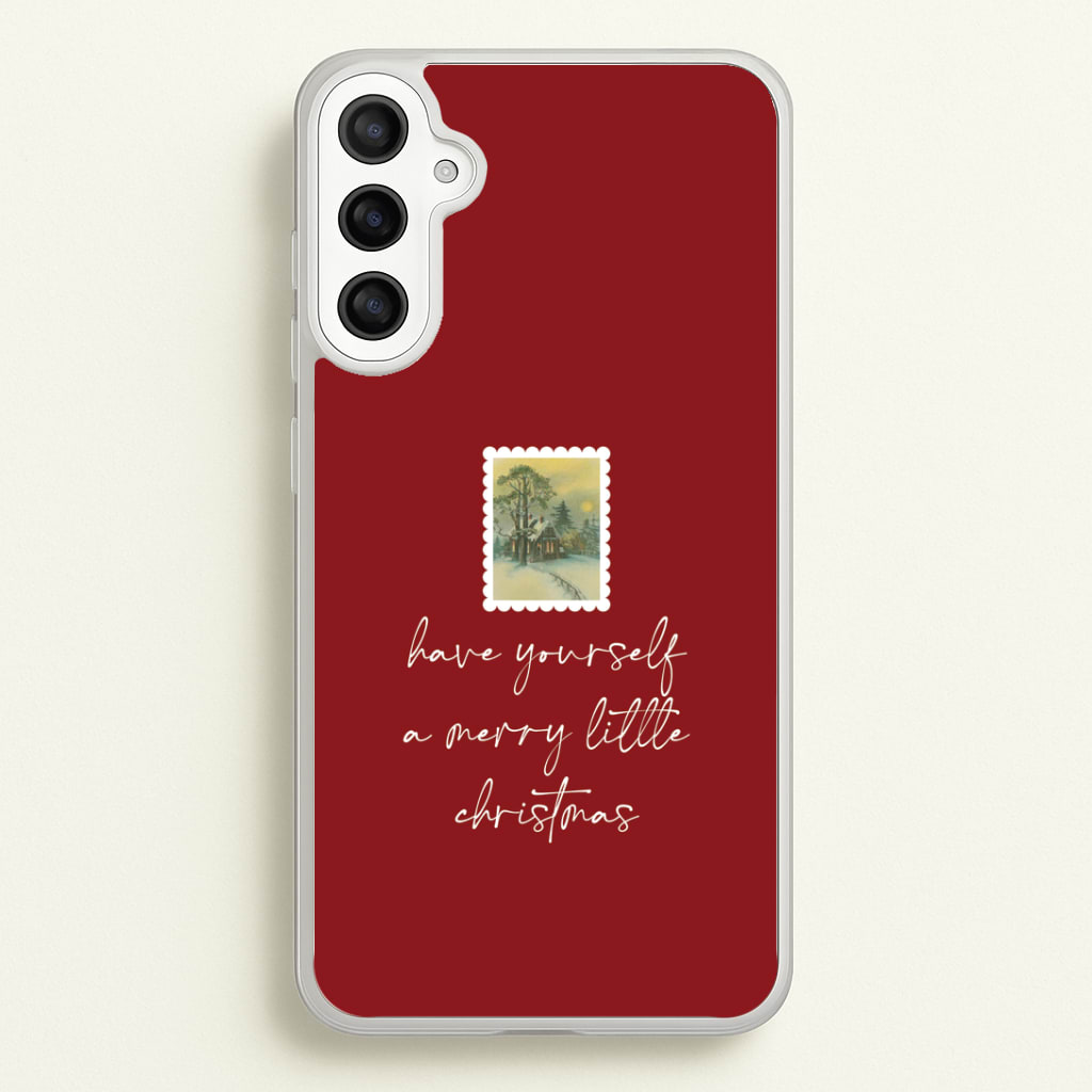 A Merry Little Christmas Stamp Phone Case
