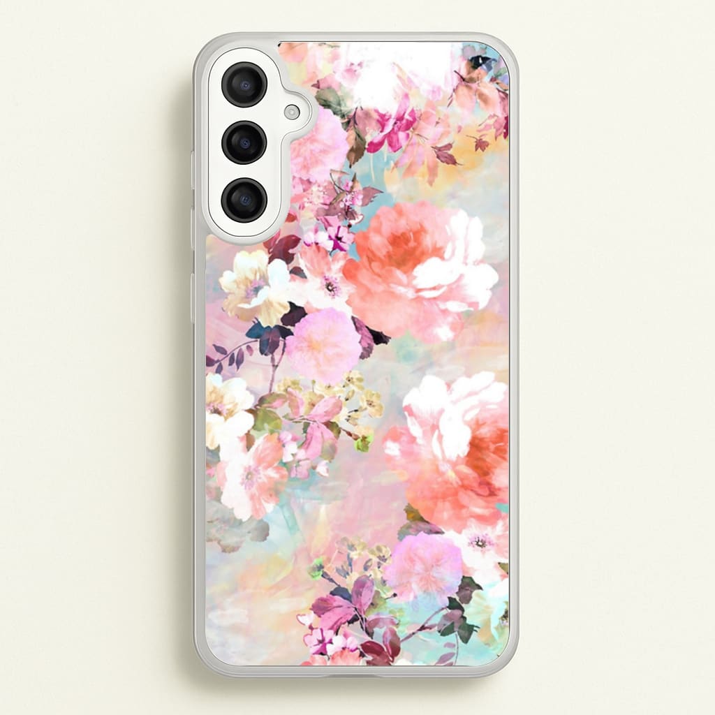 Pastel Pink Floral Pattern Phone Case