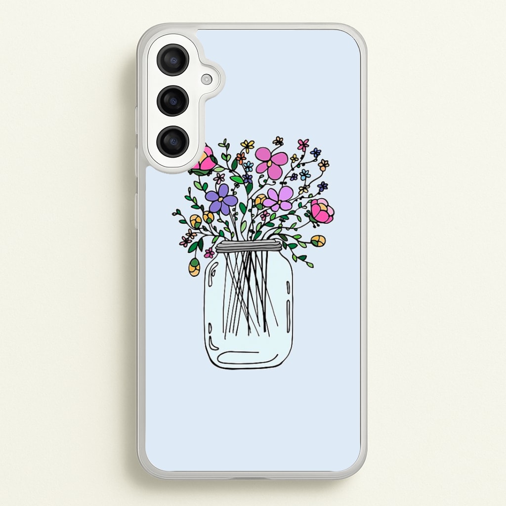 Cartoon Flower Jar Phone Case