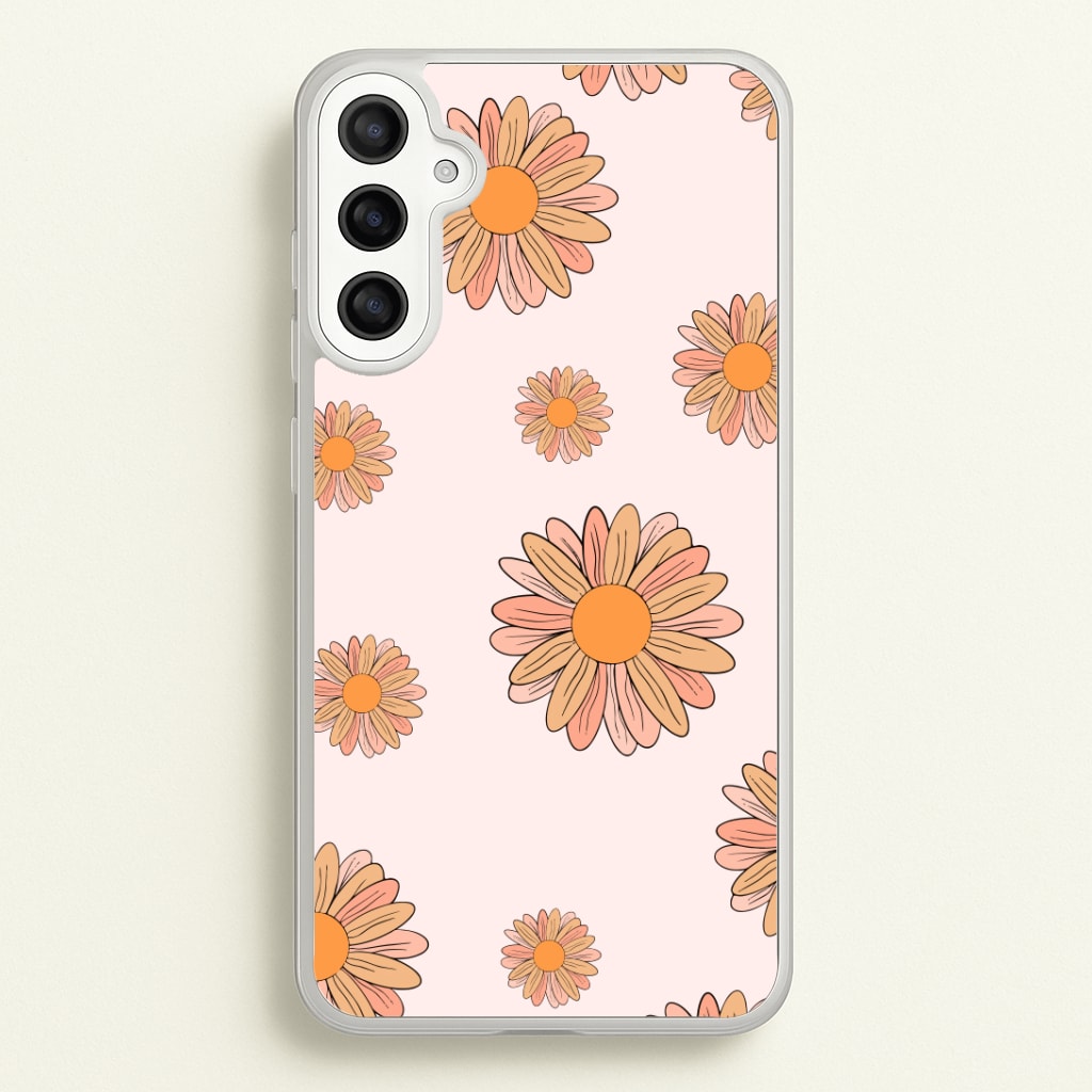 Peach Daisy Phone Case