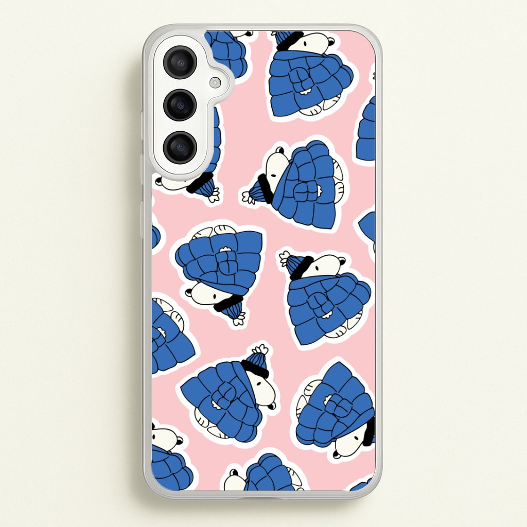 Cartoon Beagle Puffer Jacket Pattern Phone Case