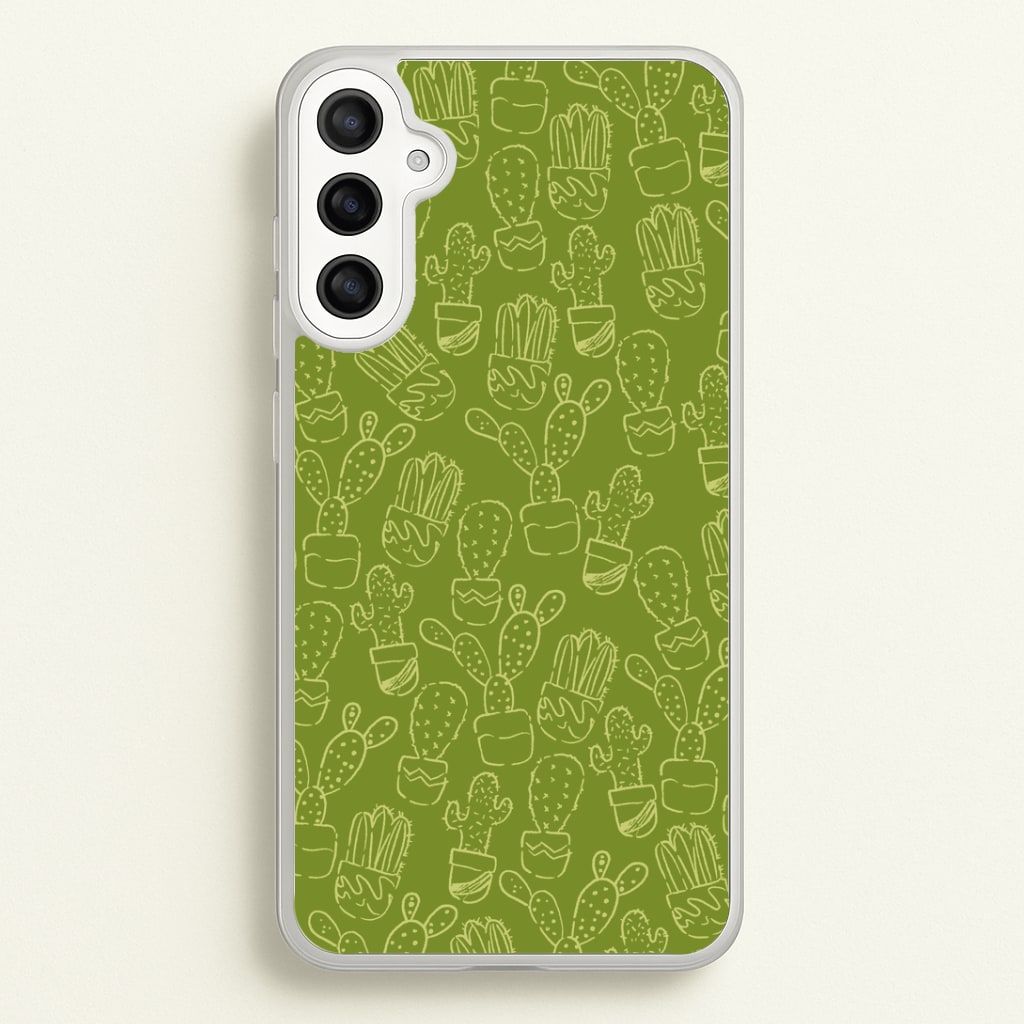 Green And Yellow Cacti - Western Phone Case