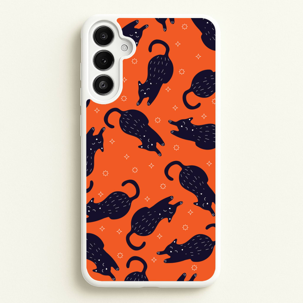 Black Cats And Stars Pattern Phone Case