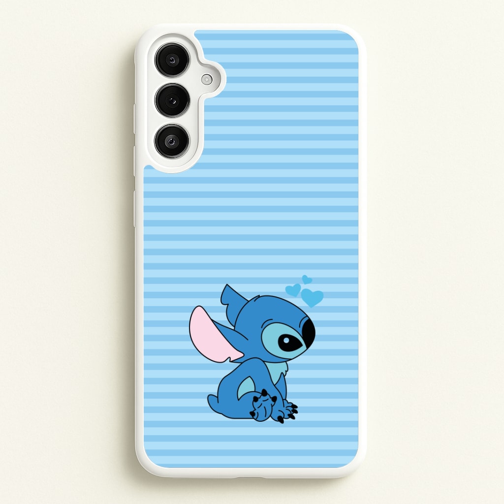 Blue Hearts Alien Blue Valentine's Phone Case