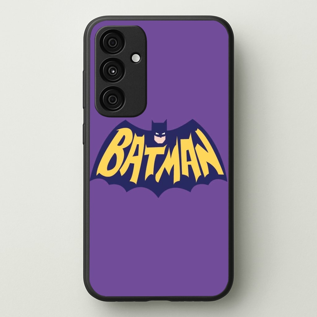 Bat Superhero Purple Logo Phone Case - Galaxy A35 / Standard