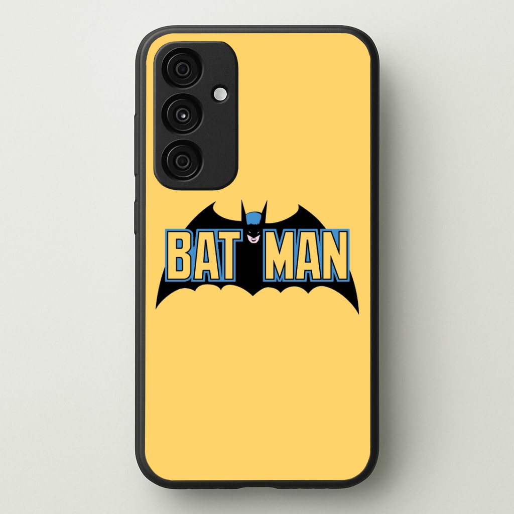 Yellow Bat Superhero Logo Phone Case - Galaxy A35 / Standard