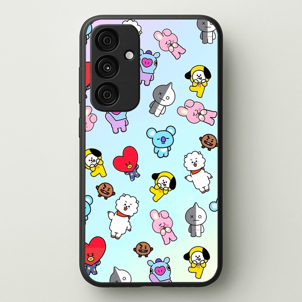 BT21 Collage - K Pop Phone Case - Galaxy A35 / Standard
