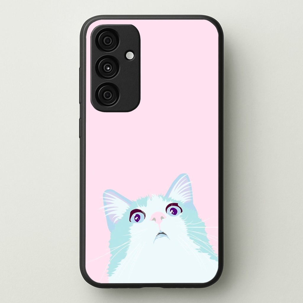 Curious Cat Phone Case - Galaxy A35 / Standard