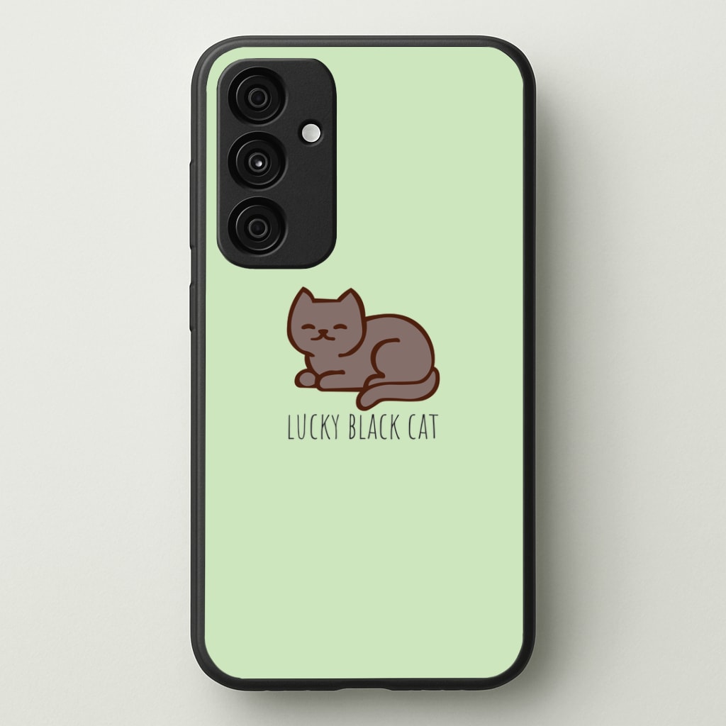 Lucky Black Cat - Cats Phone Case - Galaxy A35 / Standard