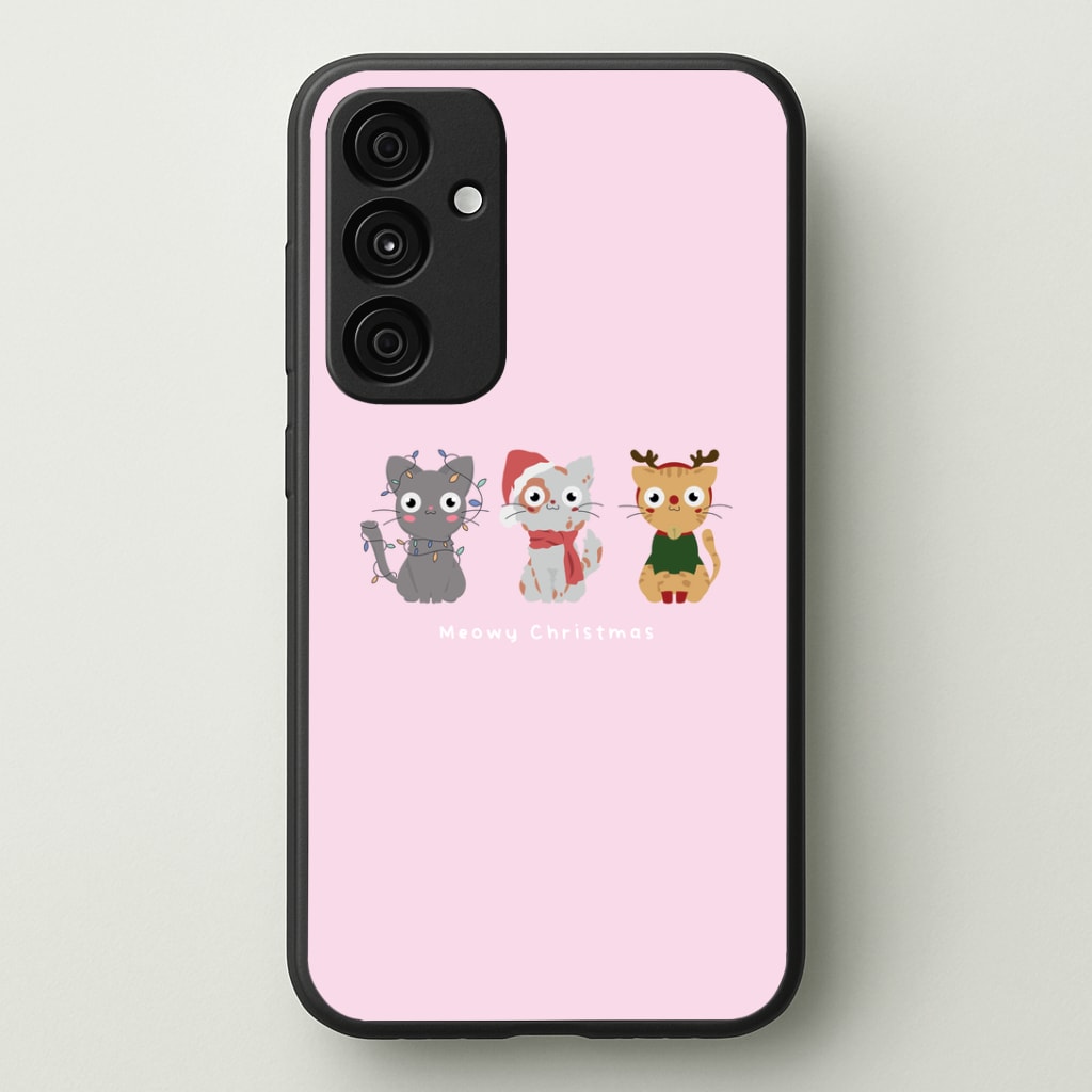 Meowy Christmas Phone Case - Galaxy A35 / Standard