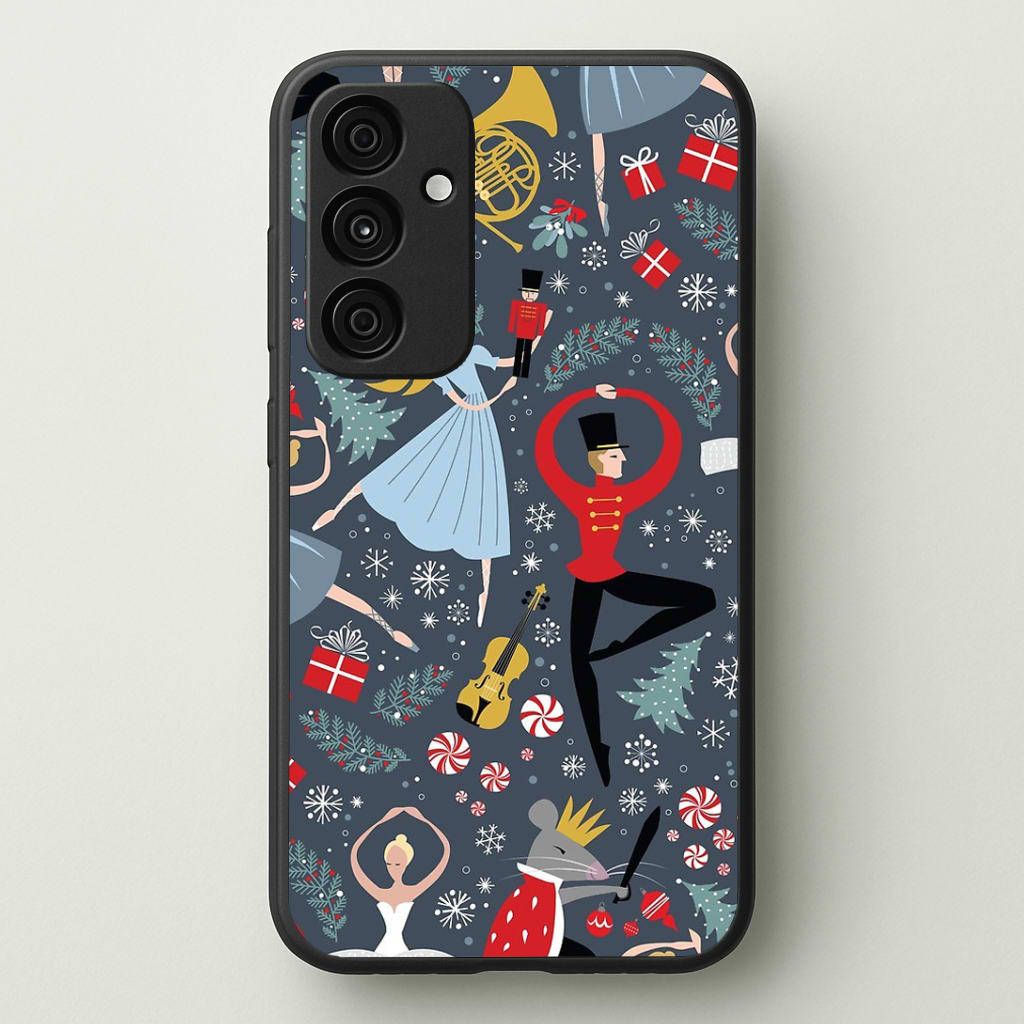 Nutcracker Ballet Pattern - Christmas Phone Case - Galaxy A35 / Standard