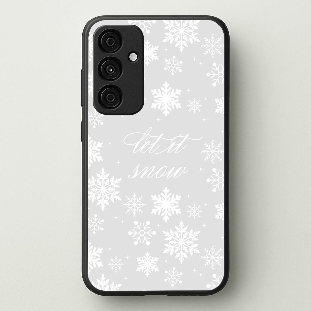 Let It Snow Christmas Pattern Phone Case - Galaxy A35 / Standard
