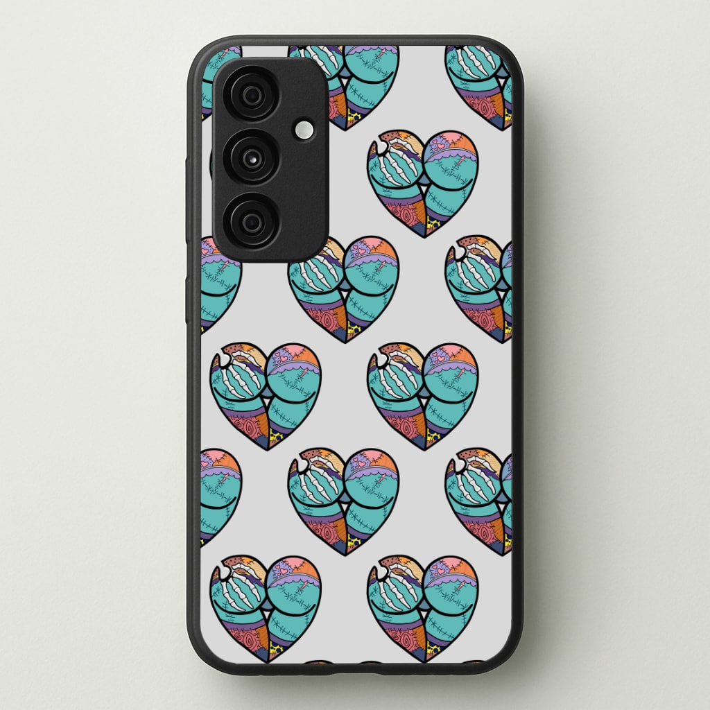 Sally And Jack Heart Pattern - TNBC Phone Case - Galaxy A35 / Standard