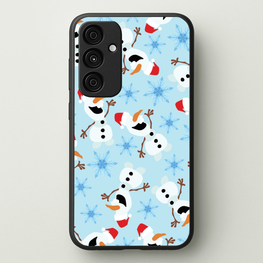 Snowman Pattern Phone Case - Galaxy A35 / Standard