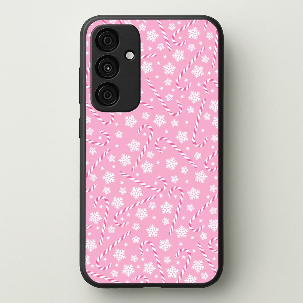 Candy Cane Pattern Phone Case - Galaxy A35 / Standard