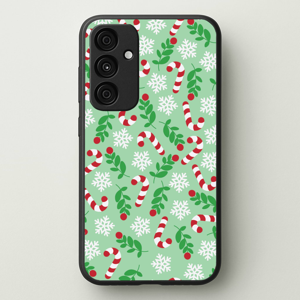 Snow Green Pattern Phone Case - Galaxy A35 / Standard
