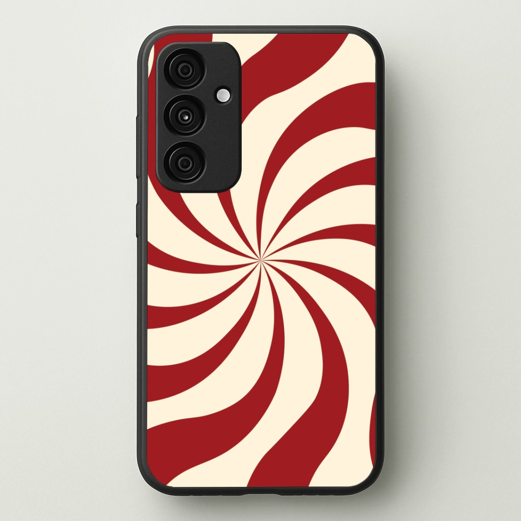 Peppermint Swirl Pattern Phone Case - Galaxy A35 / Standard