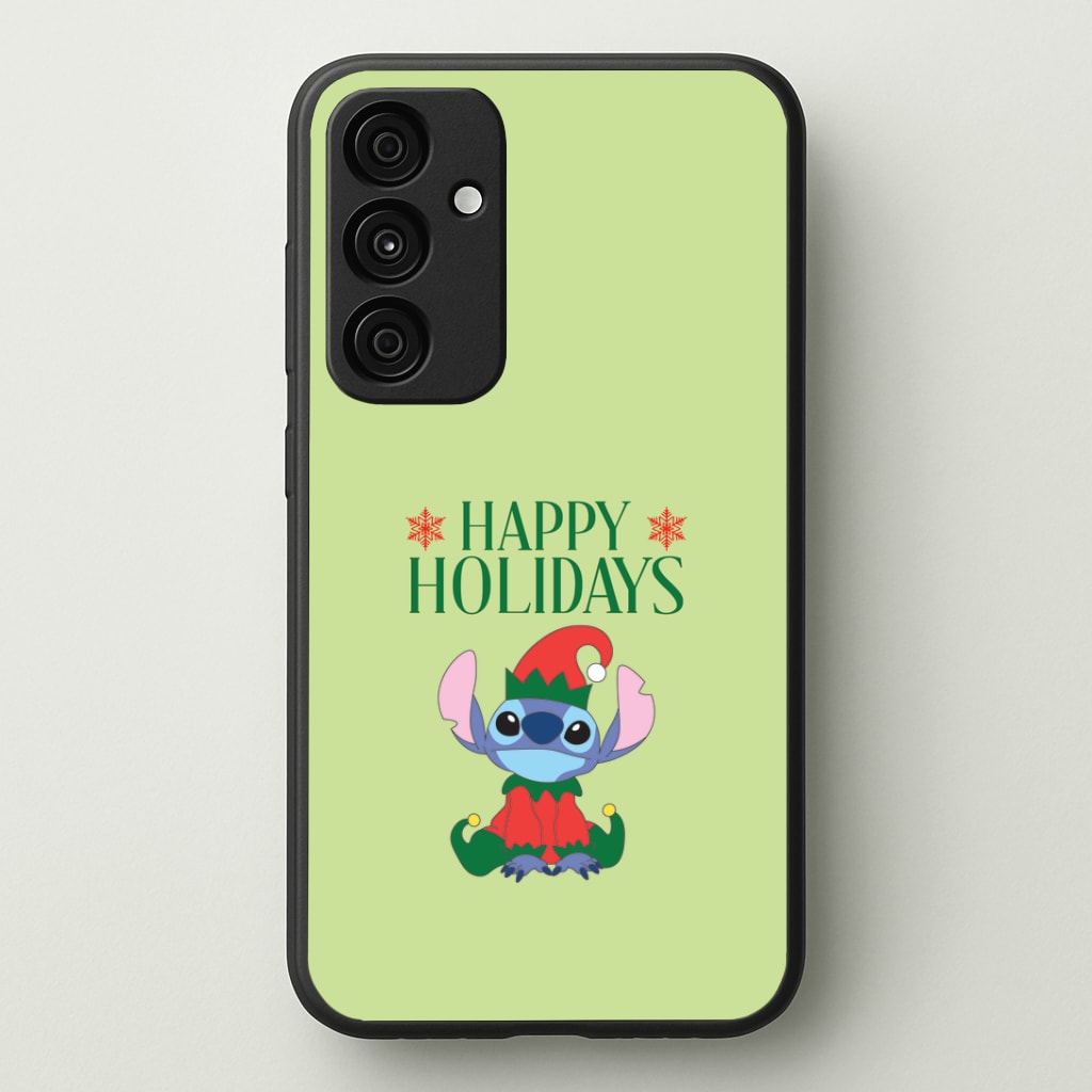 Cute Blue Alien Elf Phone Case - Galaxy A35 / Standard