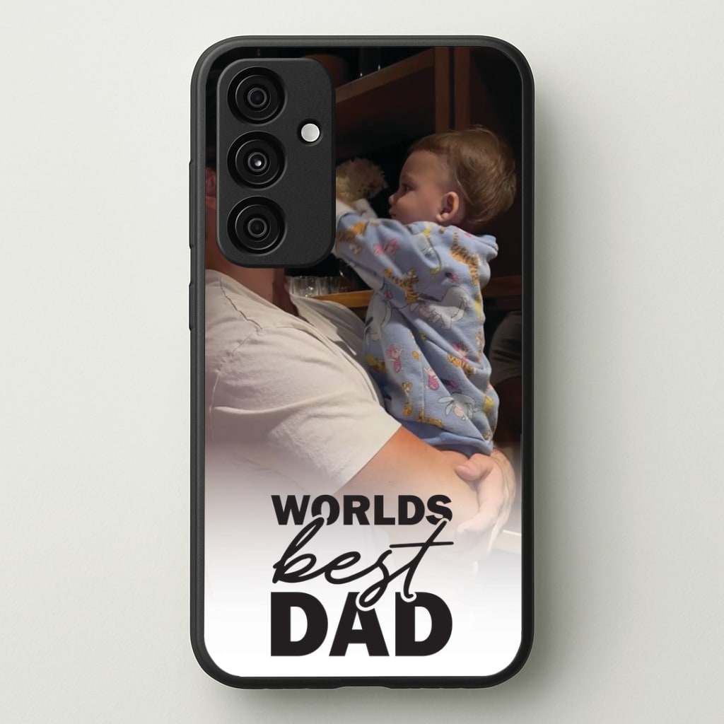 World's Best Dad Personalised Phone Case - Galaxy A35 / Standard