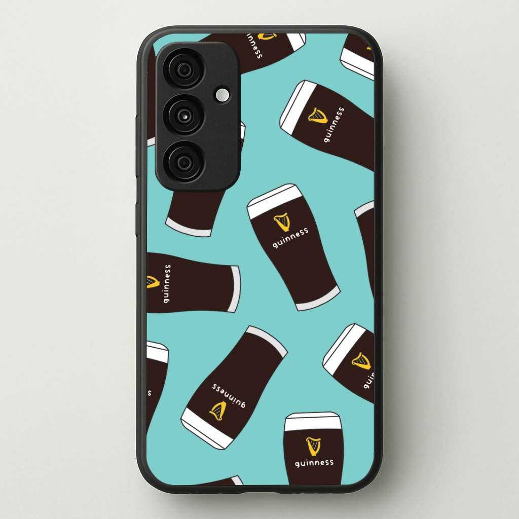 Stout Pint Pattern Phone Case - Galaxy A35 / Standard