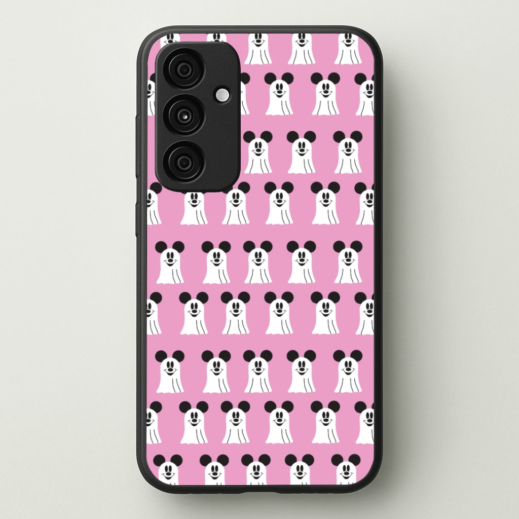 Mouse Ghost Pattern Halloween Phone Case - Galaxy A35 / Standard