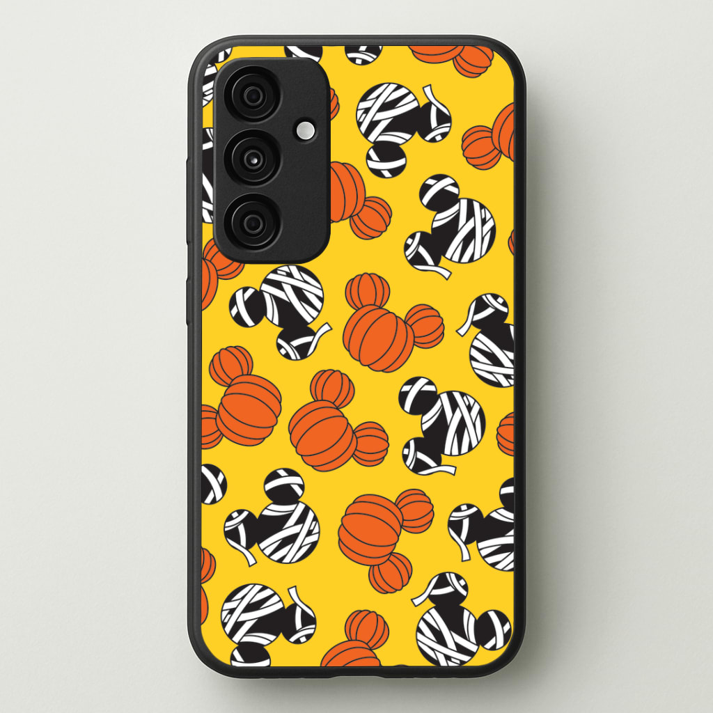 Pumpkin And Mummy Mouse Pattern Phone Case - Galaxy A35 / Standard