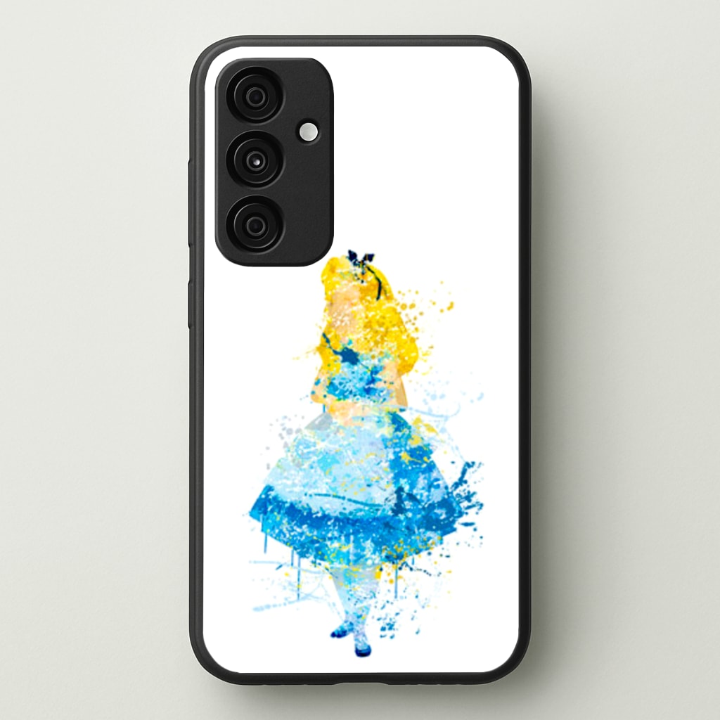 Watercolour Alice in Wonderland Fairytale Phone Case - Galaxy A35 / Standard