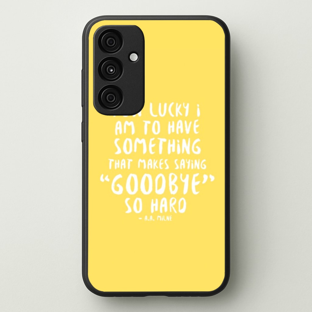 How Lucky I Am - Winnie Phone Case - Galaxy A35 / Standard