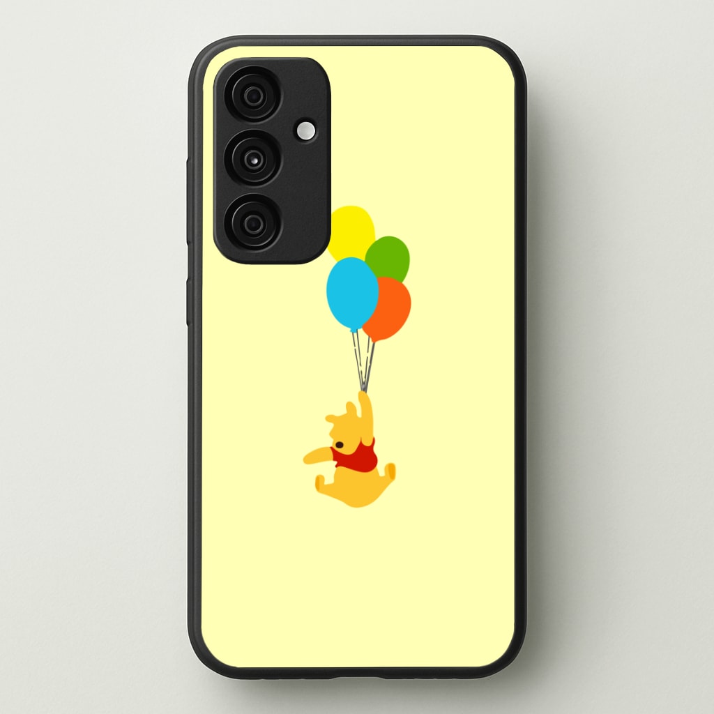 Pooh On Balloons Phone Case - Galaxy A35 / Standard
