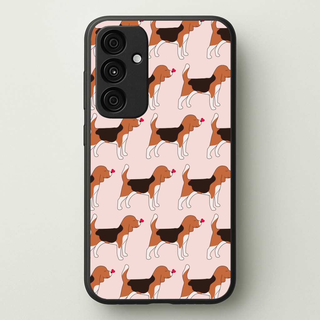 Love Beagle - Dog Pattern Phone Case - Galaxy A35 / Standard