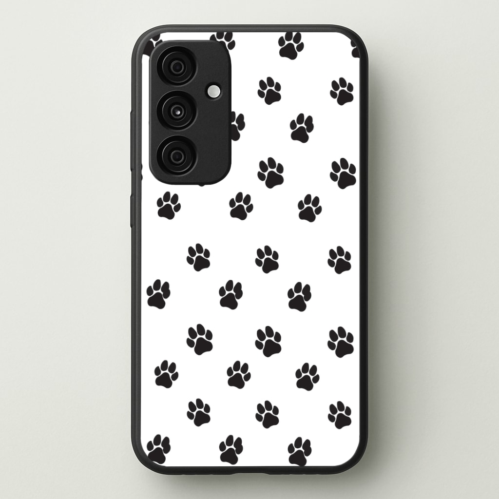 Paw pattern - Dog Patterns Phone Case - Galaxy A35 / Standard