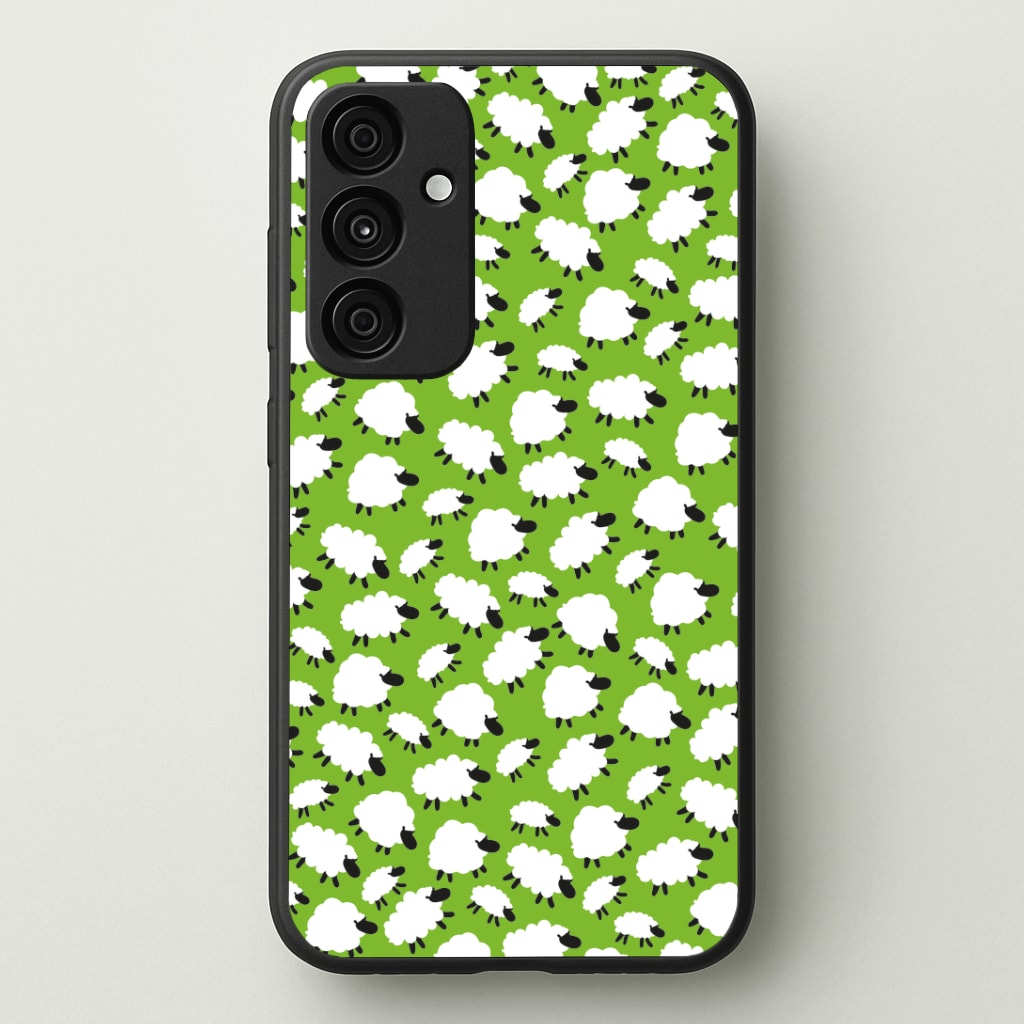 Sheep - Easter Patterns Phone Case - Galaxy A35 / Standard