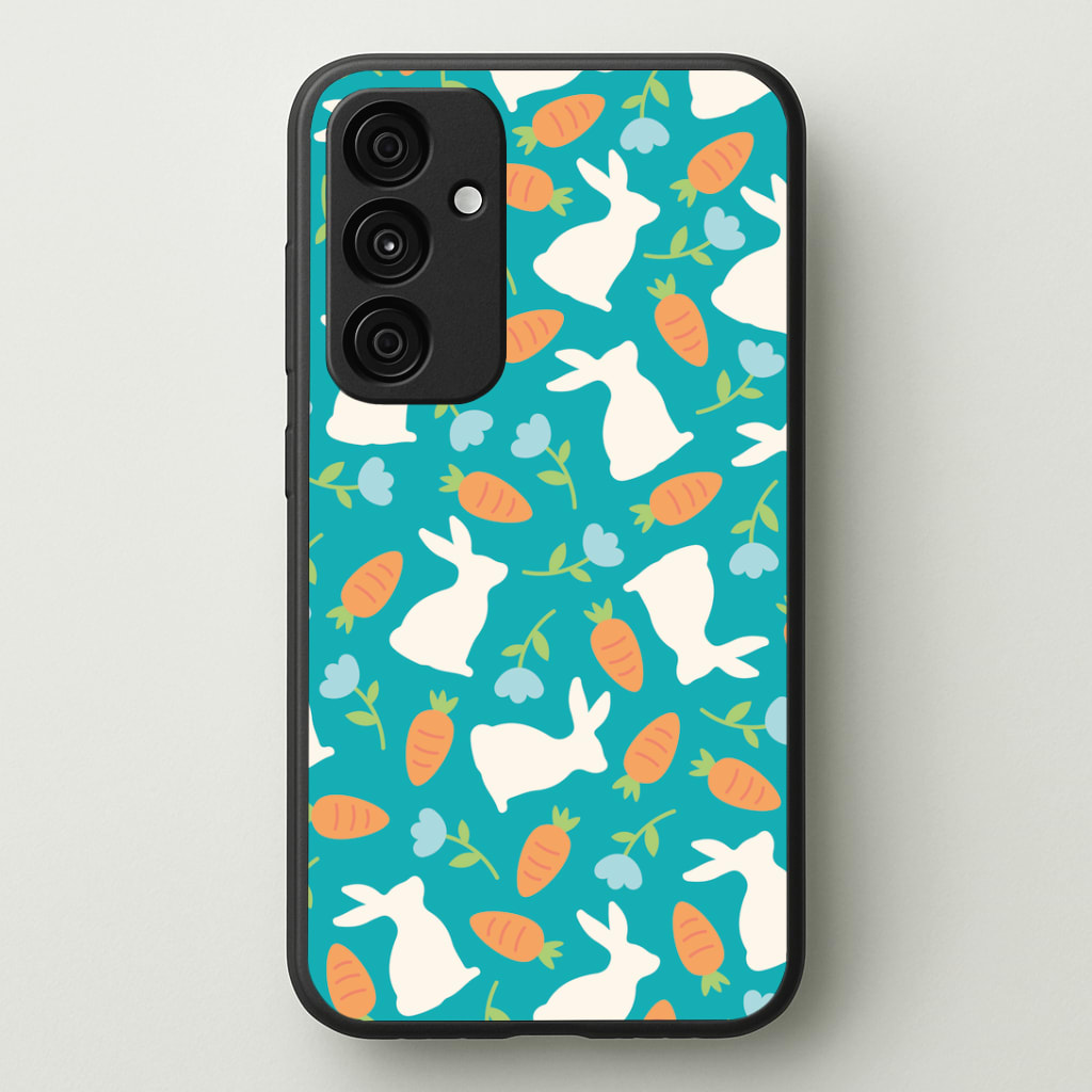 Bunnies And Carrots - Easter Patterns Phone Case - Galaxy A35 / Standard
