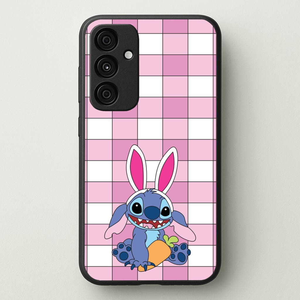Easter Bunny Blue Alien Phone Case - Galaxy A35 / Standard